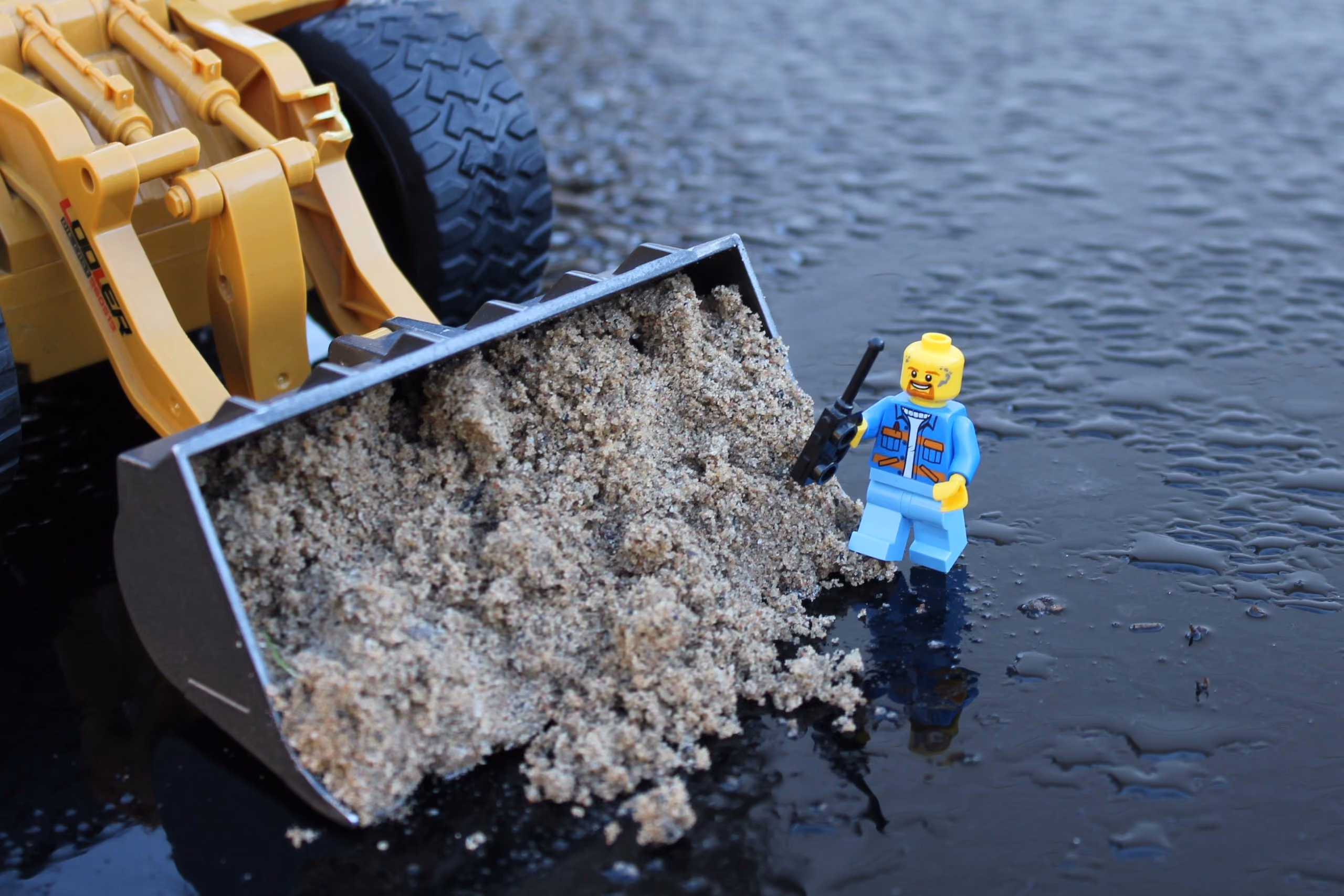 Sand i hög